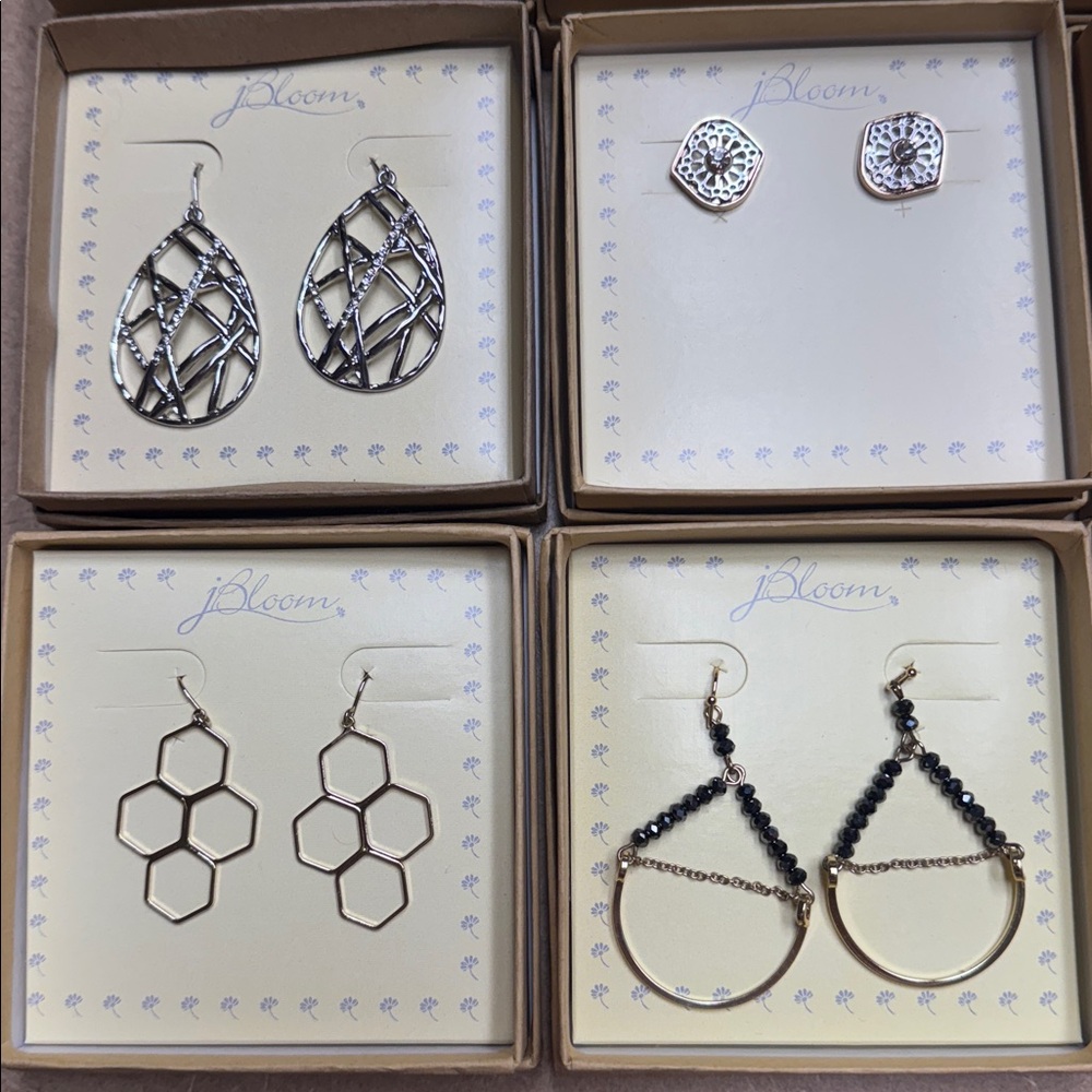 J Bloom Earrings .. Set of 10 pair - Picture 3 of 5